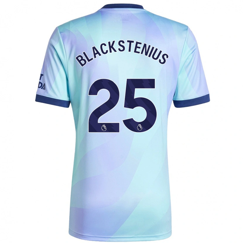 Danxen Kvinnor Stina Blackstenius #25 Aqua Tredjesatsen Matchtröjor 2024/25 Tröjor T-Tröja