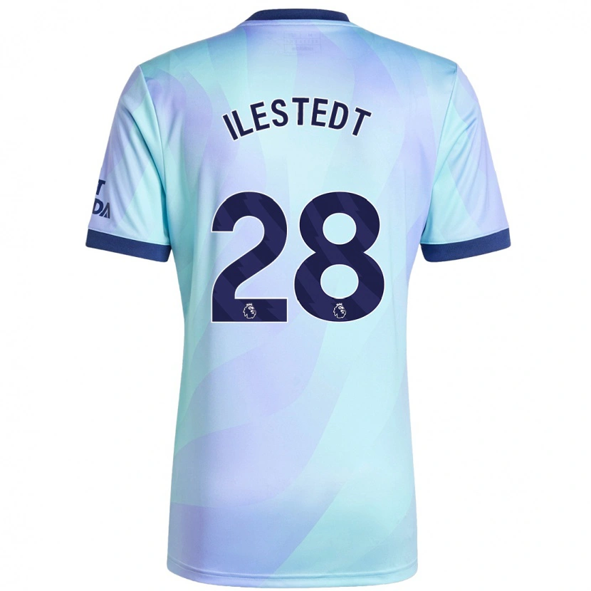 Danxen Kvinnor Amanda Ilestedt #28 Aqua Tredjesatsen Matchtröjor 2024/25 Tröjor T-Tröja