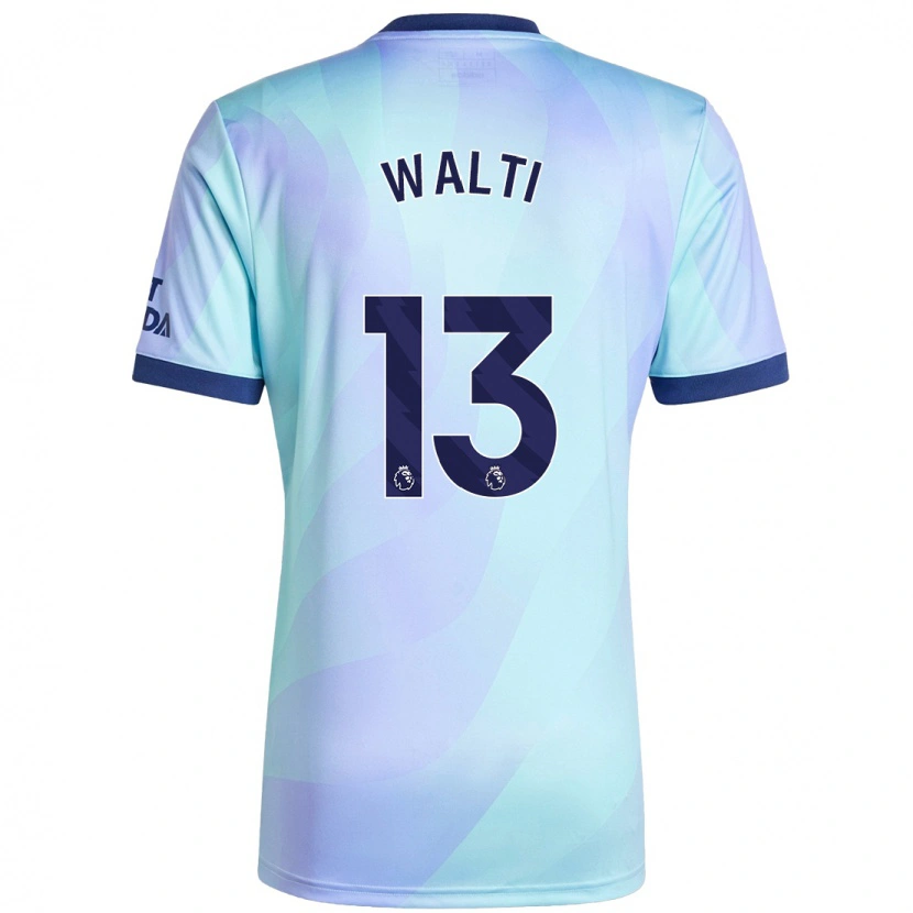 Danxen Kvinnor Lia Walti #13 Aqua Tredjesatsen Matchtröjor 2024/25 Tröjor T-Tröja