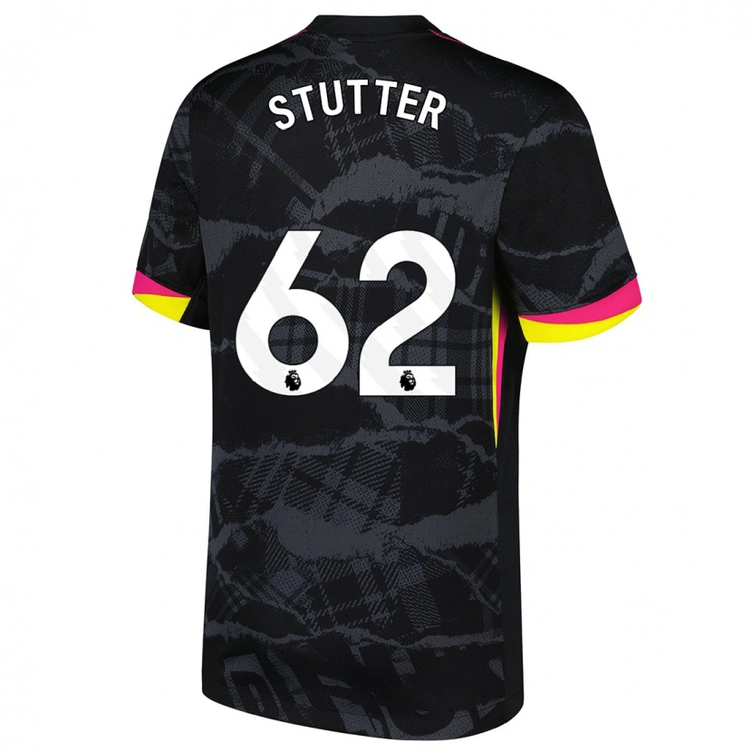 Danxen Kvinnor Ronnie Stutter #62 Svart Rosa Tredjesatsen Matchtröjor 2024/25 Tröjor T-Tröja