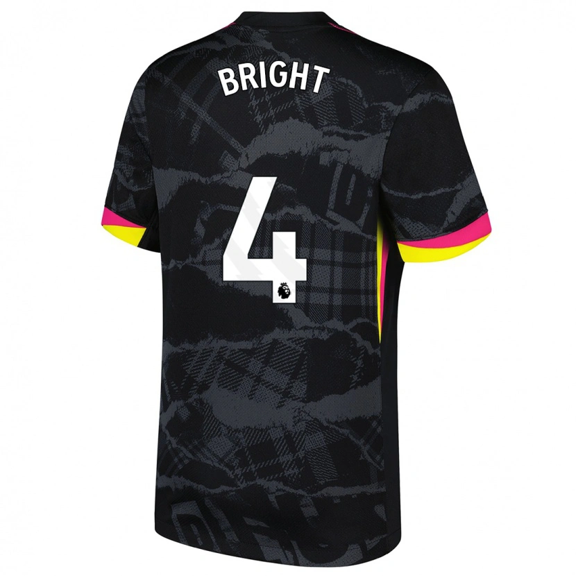 Danxen Kvinnor Millie Bright #4 Svart Rosa Tredjesatsen Matchtröjor 2024/25 Tröjor T-Tröja