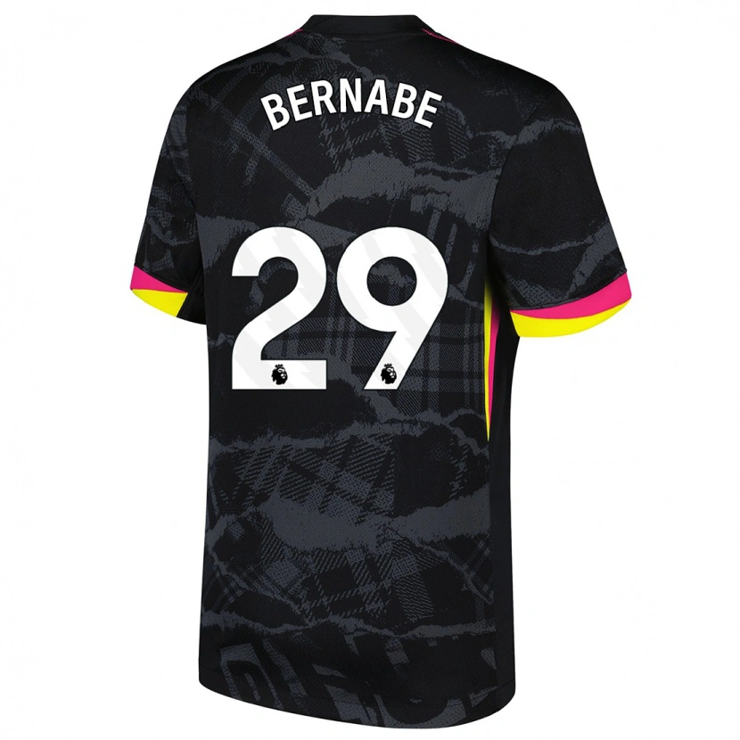 Danxen Kvinnor Alejandra Bernabé #29 Svart Rosa Tredjesatsen Matchtröjor 2024/25 Tröjor T-Tröja