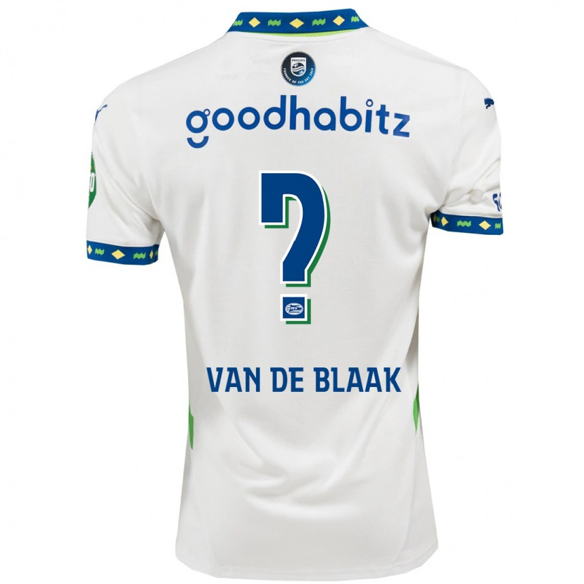 Danxen Kvinnor Emmanuel Van De Blaak #0 Vit Mörkblå Tredjesatsen Matchtröjor 2024/25 Tröjor T-Tröja