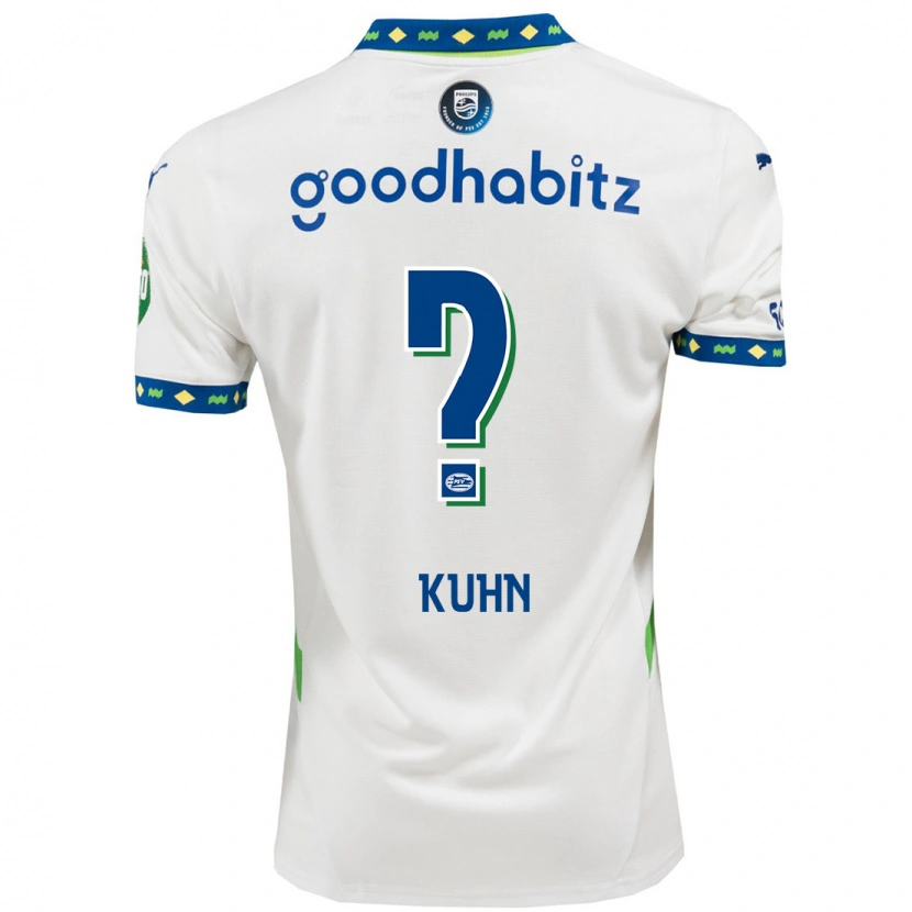 Danxen Kvinnor Wessel Kuhn #0 Vit Mörkblå Tredjesatsen Matchtröjor 2024/25 Tröjor T-Tröja
