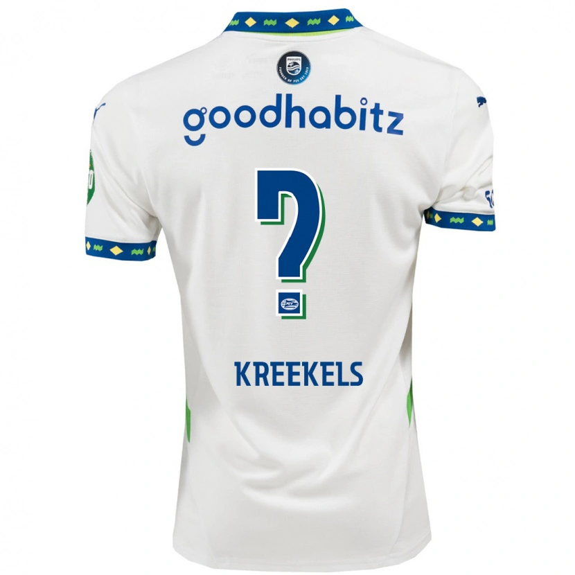 Danxen Kvinnor Mees Kreekels #0 Vit Mörkblå Tredjesatsen Matchtröjor 2024/25 Tröjor T-Tröja