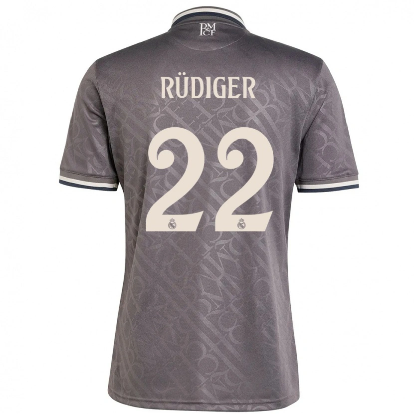 Danxen Kvinnor Antonio Rüdiger #22 Kol Tredjesatsen Matchtröjor 2024/25 Tröjor T-Tröja