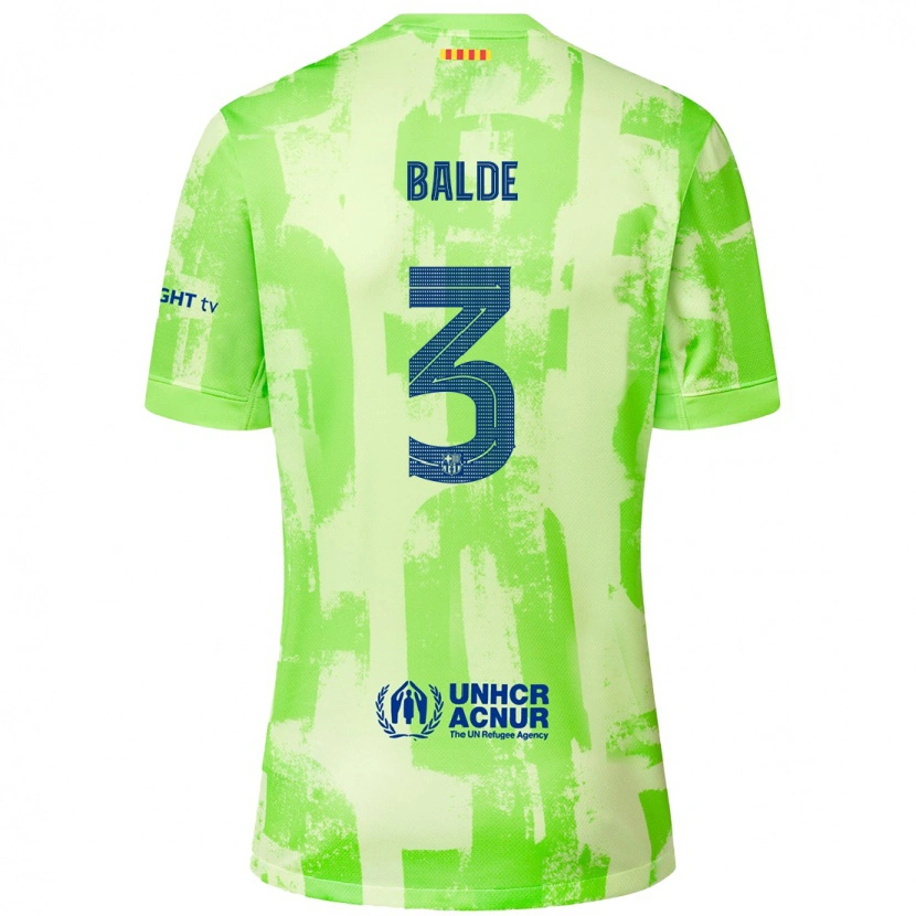 Danxen Kvinnor Alejandro Balde #3 Kalk Tredjesatsen Matchtröjor 2024/25 Tröjor T-Tröja