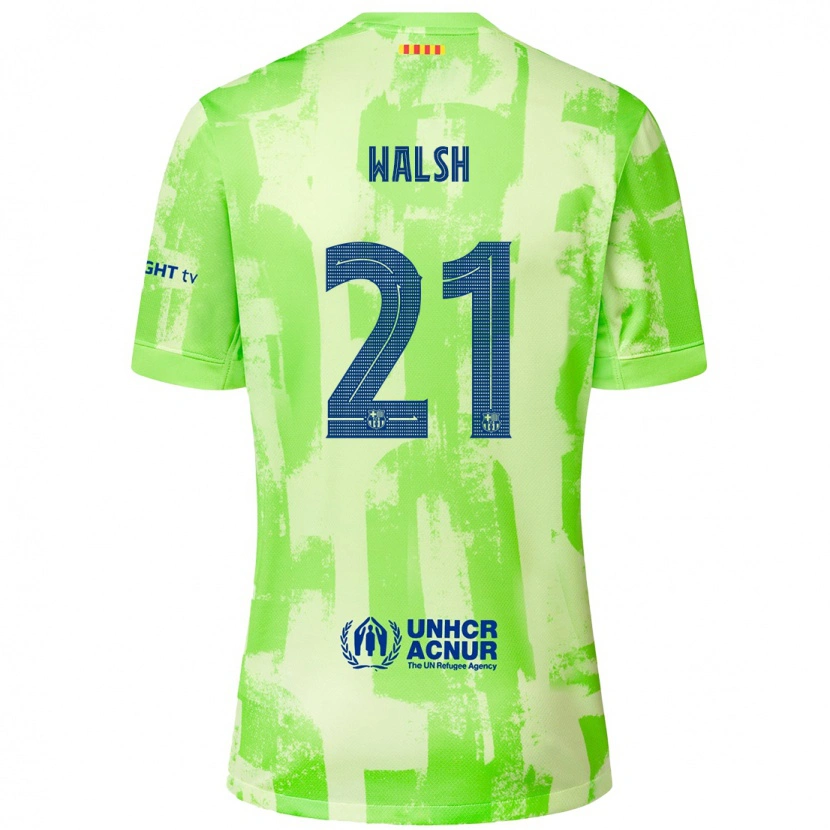 Danxen Kvinnor Keira Walsh #21 Kalk Tredjesatsen Matchtröjor 2024/25 Tröjor T-Tröja
