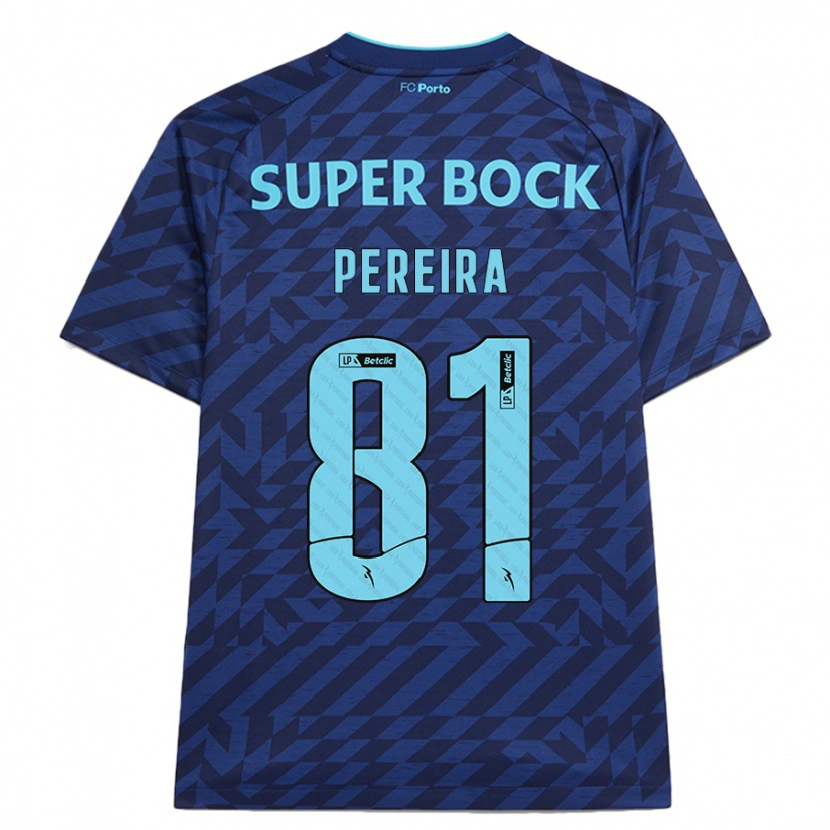 Danxen Kvinnor Martim Pereira #81 Marinblå Tredjesatsen Matchtröjor 2024/25 Tröjor T-Tröja
