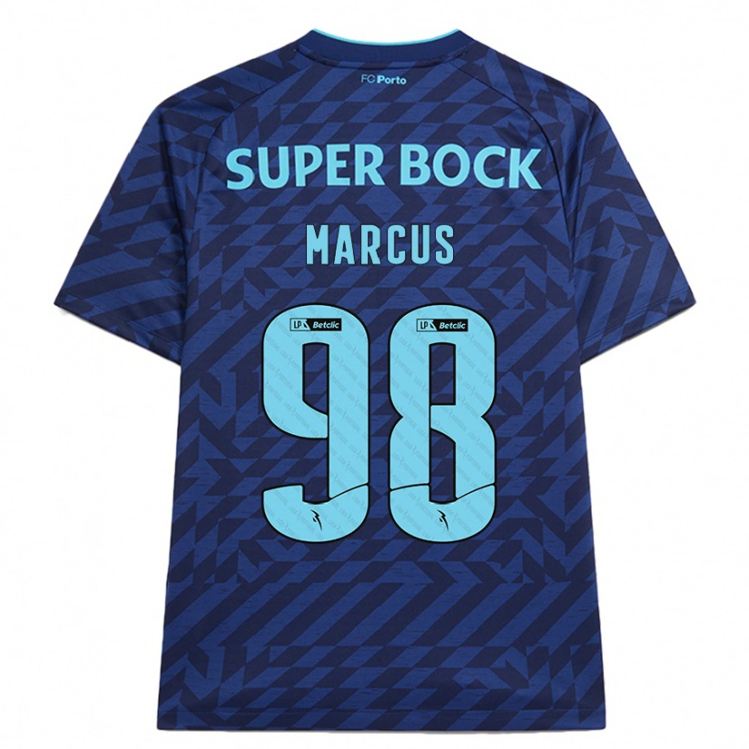 Danxen Kvinnor Abraham Marcus #98 Marinblå Tredjesatsen Matchtröjor 2024/25 Tröjor T-Tröja