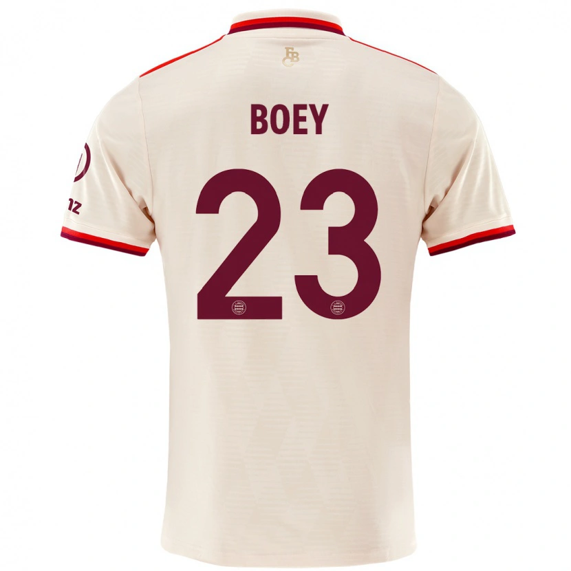 Danxen Kvinnor Sacha Boey #23 Linne Tredjesatsen Matchtröjor 2024/25 Tröjor T-Tröja