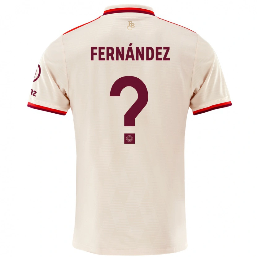 Danxen Kvinnor Javier Fernández #0 Linne Tredjesatsen Matchtröjor 2024/25 Tröjor T-Tröja