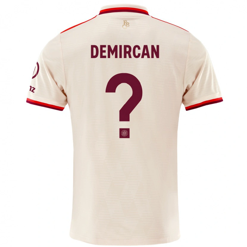 Danxen Kvinnor Emirhan Demircan #0 Linne Tredjesatsen Matchtröjor 2024/25 Tröjor T-Tröja
