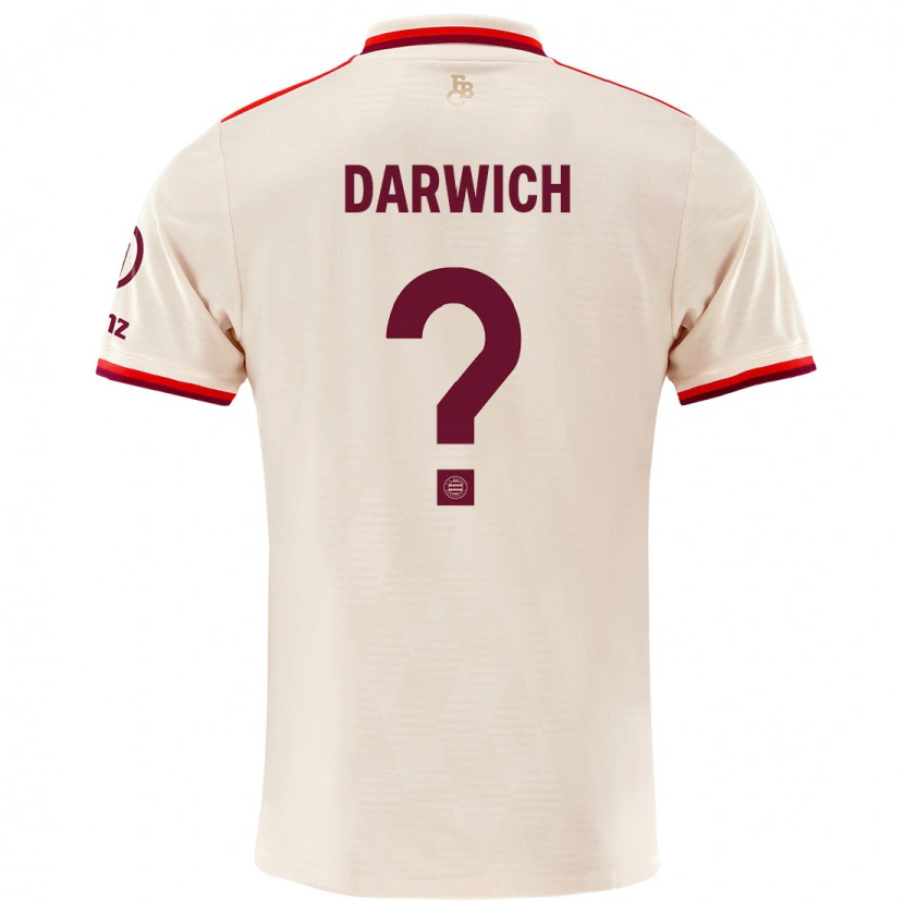 Danxen Kvinnor Maher Darwich #0 Linne Tredjesatsen Matchtröjor 2024/25 Tröjor T-Tröja