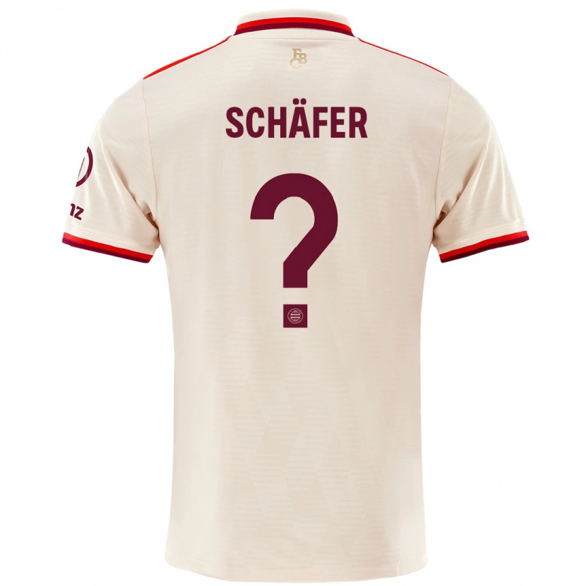 Danxen Kvinnor Luis Schäfer #0 Linne Tredjesatsen Matchtröjor 2024/25 Tröjor T-Tröja