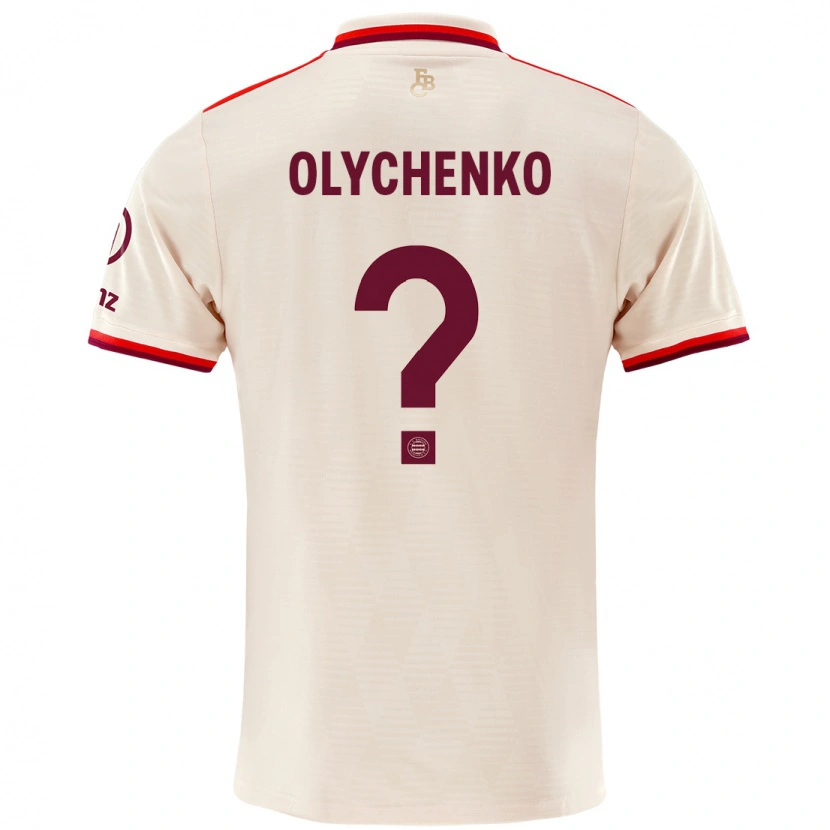 Danxen Kvinnor Bogdan Olychenko #0 Linne Tredjesatsen Matchtröjor 2024/25 Tröjor T-Tröja