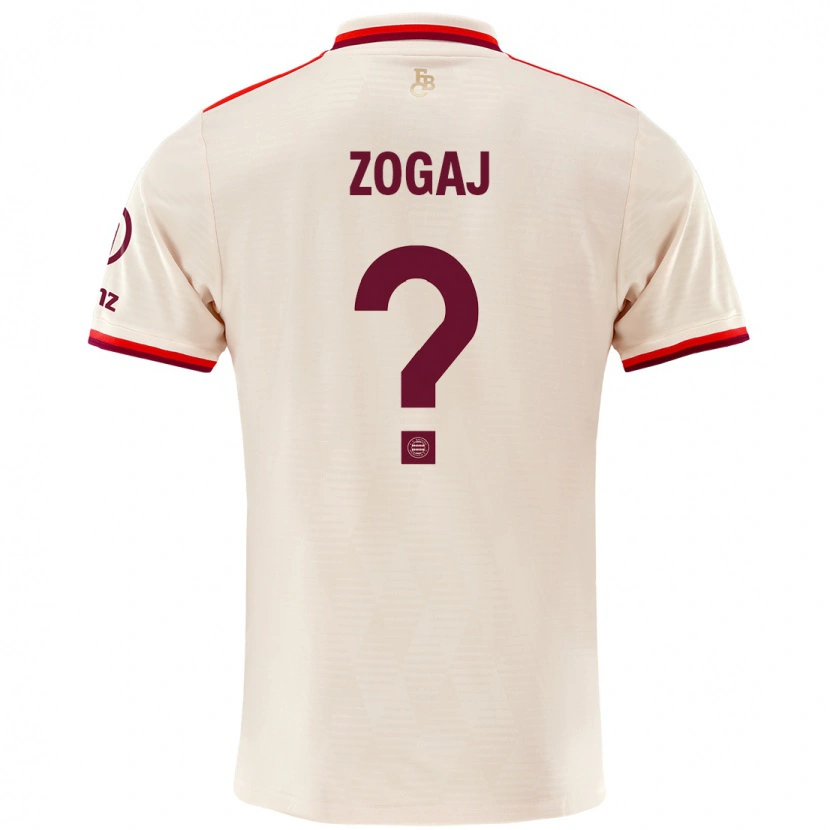 Danxen Kvinnor Nderim Zogaj #0 Linne Tredjesatsen Matchtröjor 2024/25 Tröjor T-Tröja