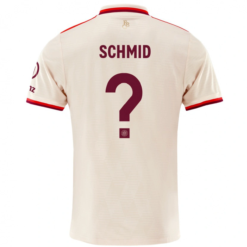 Danxen Kvinnor Leopold Schmid #0 Linne Tredjesatsen Matchtröjor 2024/25 Tröjor T-Tröja