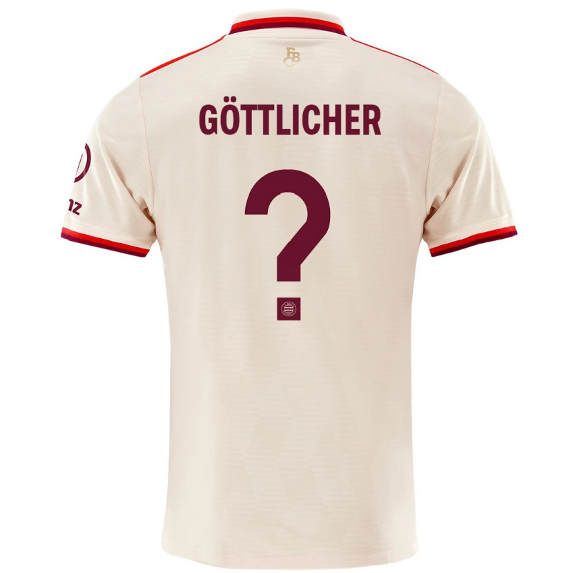 Danxen Kvinnor Moritz Göttlicher #0 Linne Tredjesatsen Matchtröjor 2024/25 Tröjor T-Tröja