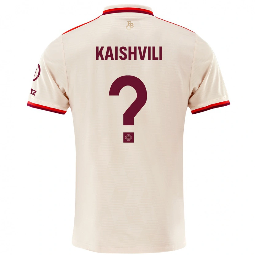 Danxen Kvinnor Jamal Kaishvili #0 Linne Tredjesatsen Matchtröjor 2024/25 Tröjor T-Tröja
