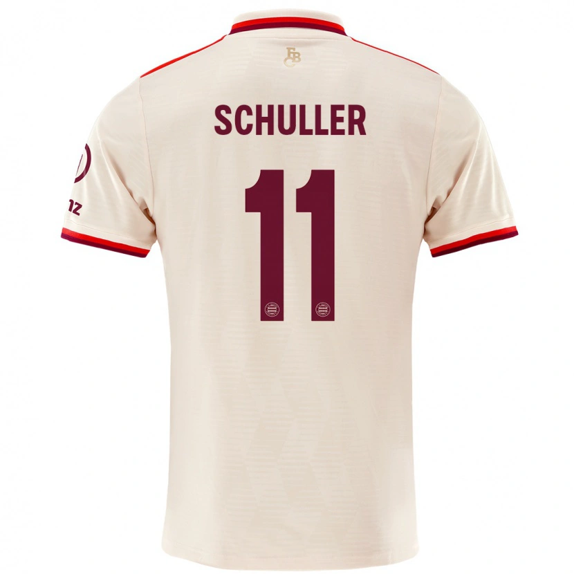 Danxen Kvinnor Lea Schüller #11 Linne Tredjesatsen Matchtröjor 2024/25 Tröjor T-Tröja
