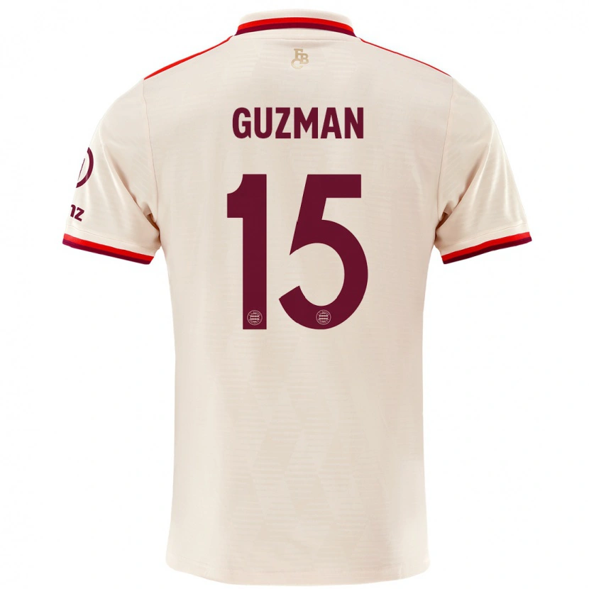 Danxen Kvinnor Ana María Guzmán #15 Linne Tredjesatsen Matchtröjor 2024/25 Tröjor T-Tröja
