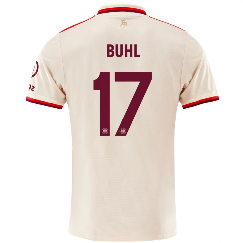 Danxen Kvinnor Klara Bühl #17 Linne Tredjesatsen Matchtröjor 2024/25 Tröjor T-Tröja