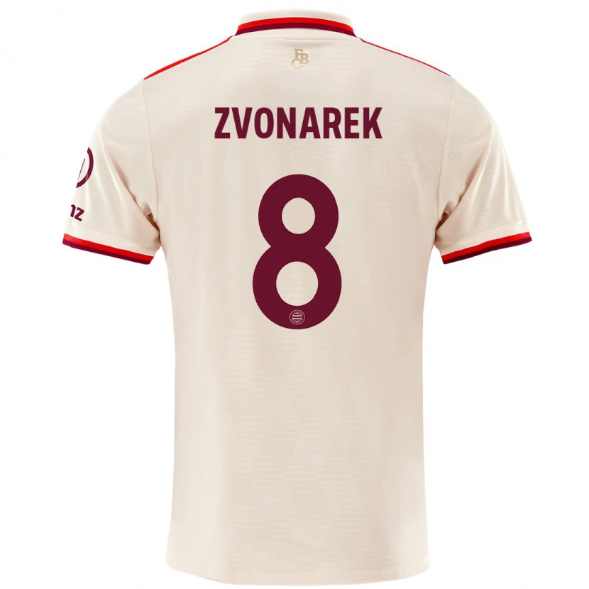 Danxen Kvinnor Lovro Zvonarek #8 Linne Tredjesatsen Matchtröjor 2024/25 Tröjor T-Tröja