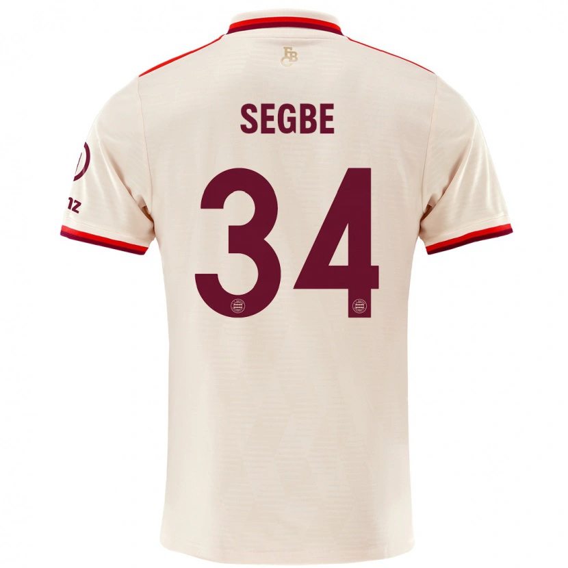 Danxen Kvinnor Désiré Sègbè #34 Linne Tredjesatsen Matchtröjor 2024/25 Tröjor T-Tröja