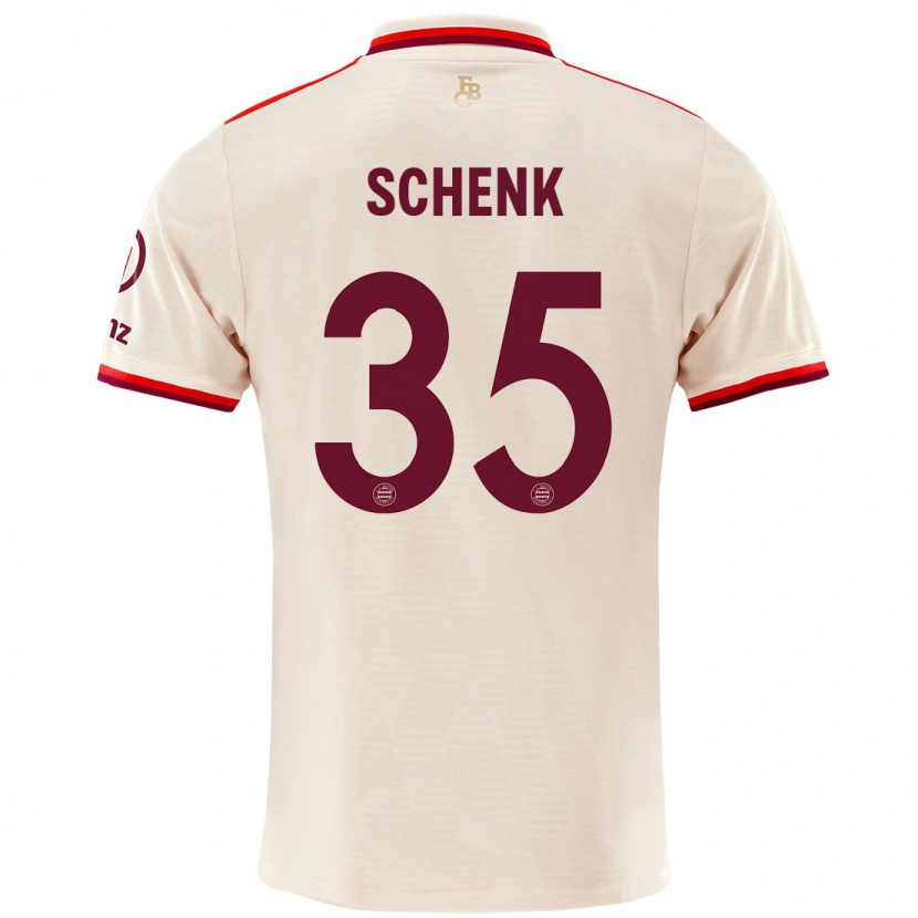 Danxen Kvinnor Johannes Schenk #35 Linne Tredjesatsen Matchtröjor 2024/25 Tröjor T-Tröja