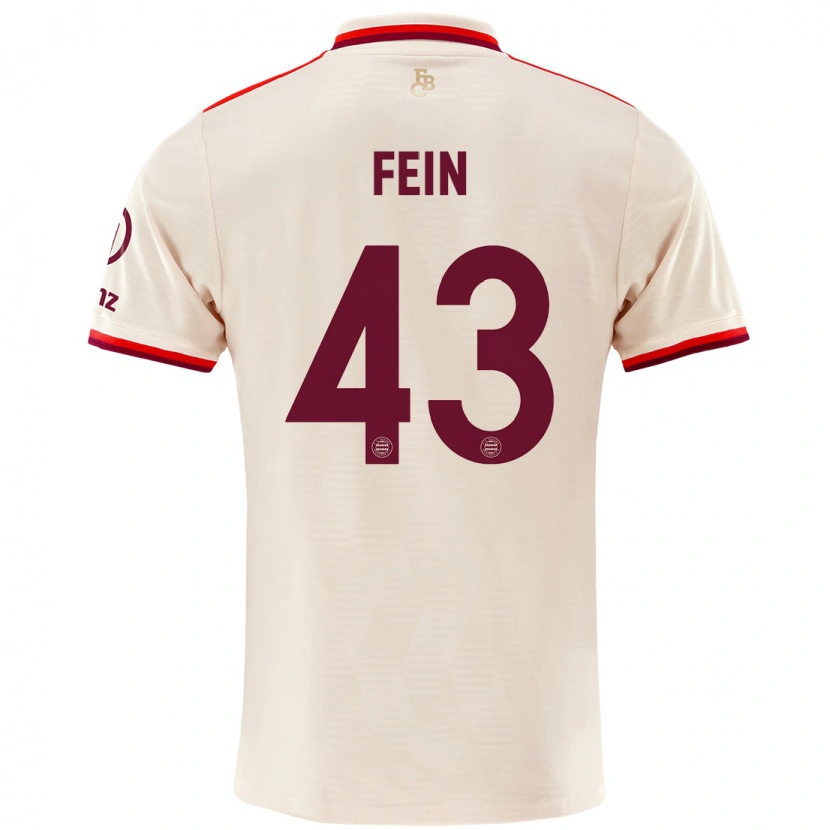 Danxen Kvinnor Adrian Fein #43 Linne Tredjesatsen Matchtröjor 2024/25 Tröjor T-Tröja