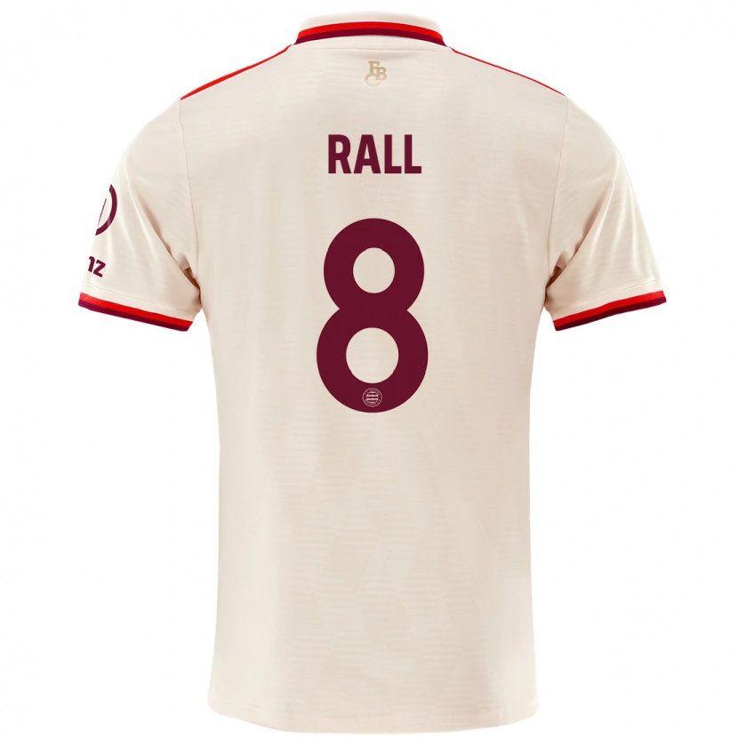 Danxen Kvinnor Maximiliane Rall #8 Linne Tredjesatsen Matchtröjor 2024/25 Tröjor T-Tröja
