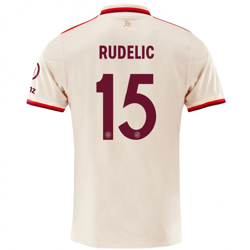 Danxen Kvinnor Ivana Rudelic #15 Linne Tredjesatsen Matchtröjor 2024/25 Tröjor T-Tröja