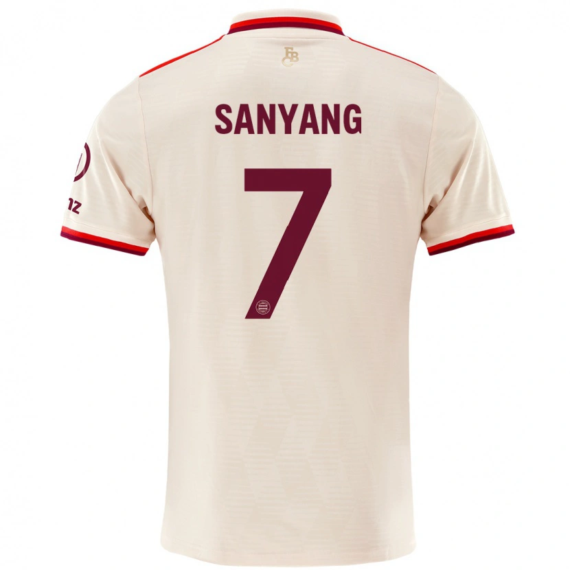 Danxen Kvinnor Mamin Sanyang #7 Linne Tredjesatsen Matchtröjor 2024/25 Tröjor T-Tröja