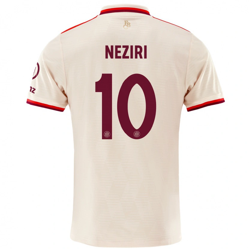 Danxen Kvinnor Behar Neziri #10 Linne Tredjesatsen Matchtröjor 2024/25 Tröjor T-Tröja