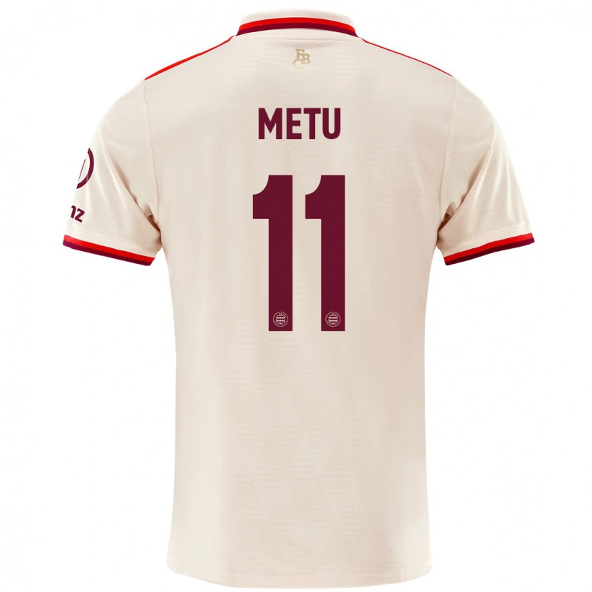 Danxen Kvinnor Emilian Metu #11 Linne Tredjesatsen Matchtröjor 2024/25 Tröjor T-Tröja