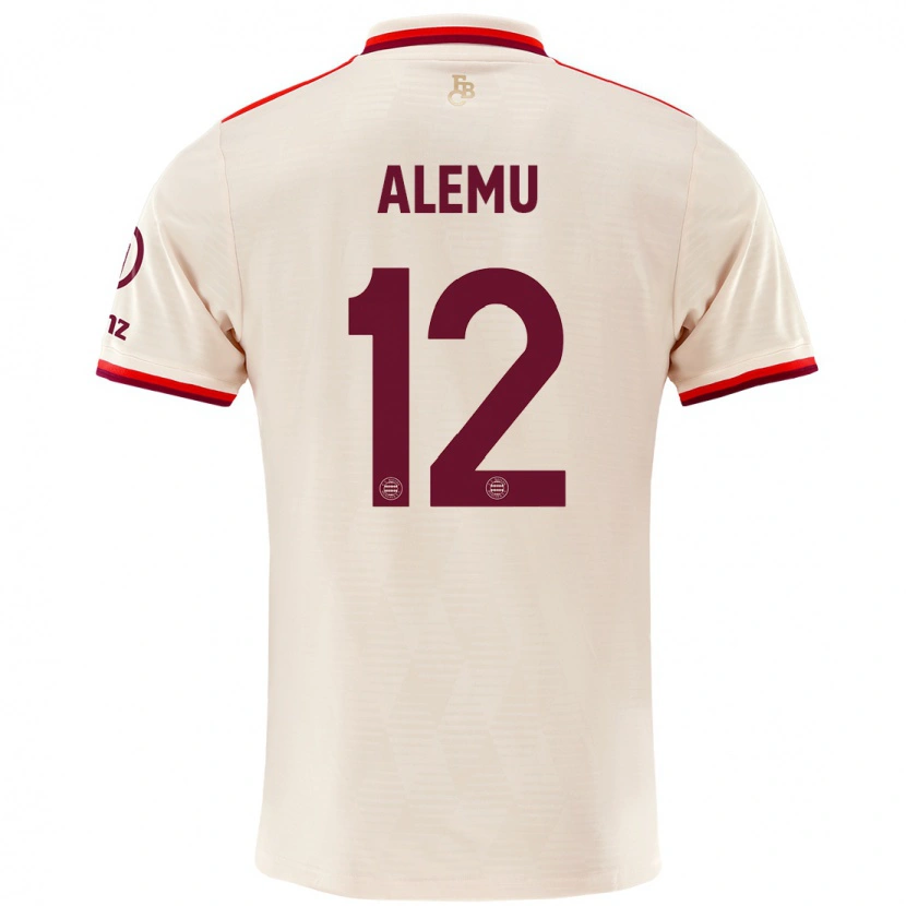 Danxen Kvinnor Liul Alemu #12 Linne Tredjesatsen Matchtröjor 2024/25 Tröjor T-Tröja