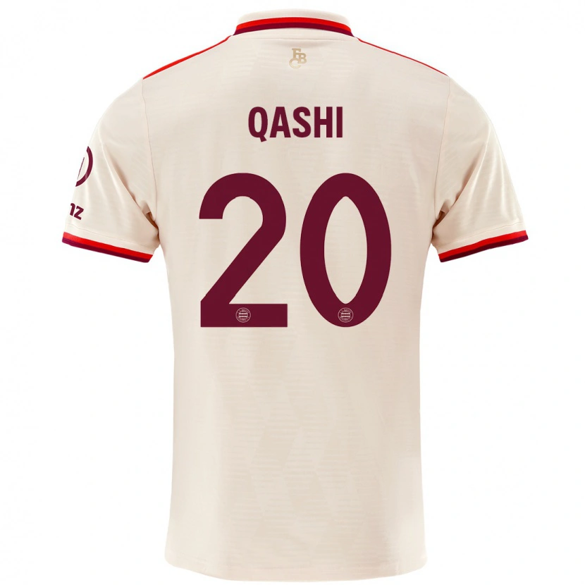 Danxen Kvinnor Yousef Qashi #20 Linne Tredjesatsen Matchtröjor 2024/25 Tröjor T-Tröja