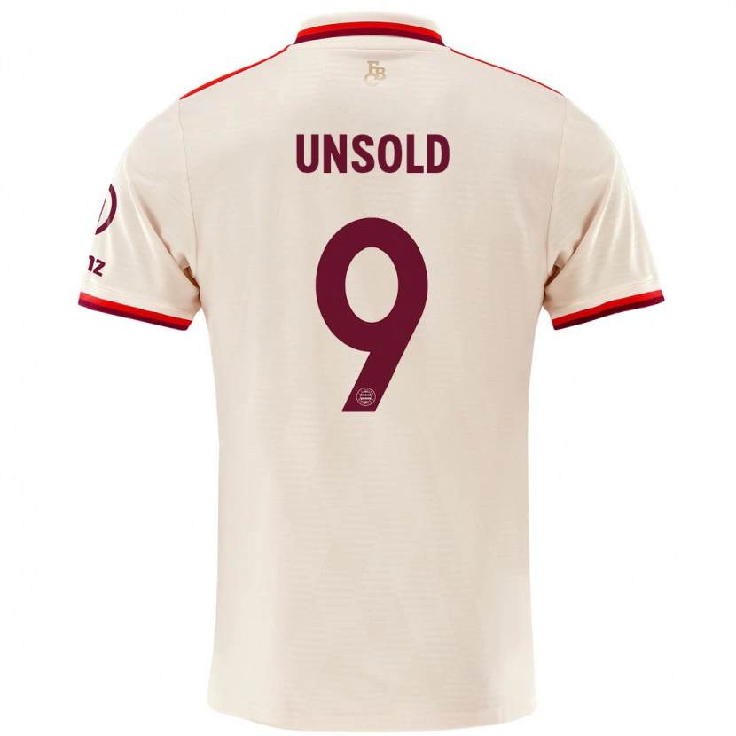 Danxen Kvinnor Samuel Unsold #9 Linne Tredjesatsen Matchtröjor 2024/25 Tröjor T-Tröja