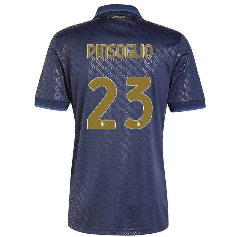 Danxen Kvinnor Carlo Pinsoglio #23 Marinblå Tredjesatsen Matchtröjor 2024/25 Tröjor T-Tröja