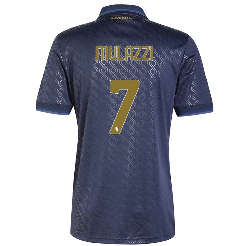 Danxen Kvinnor Gabriele Mulazzi #7 Marinblå Tredjesatsen Matchtröjor 2024/25 Tröjor T-Tröja