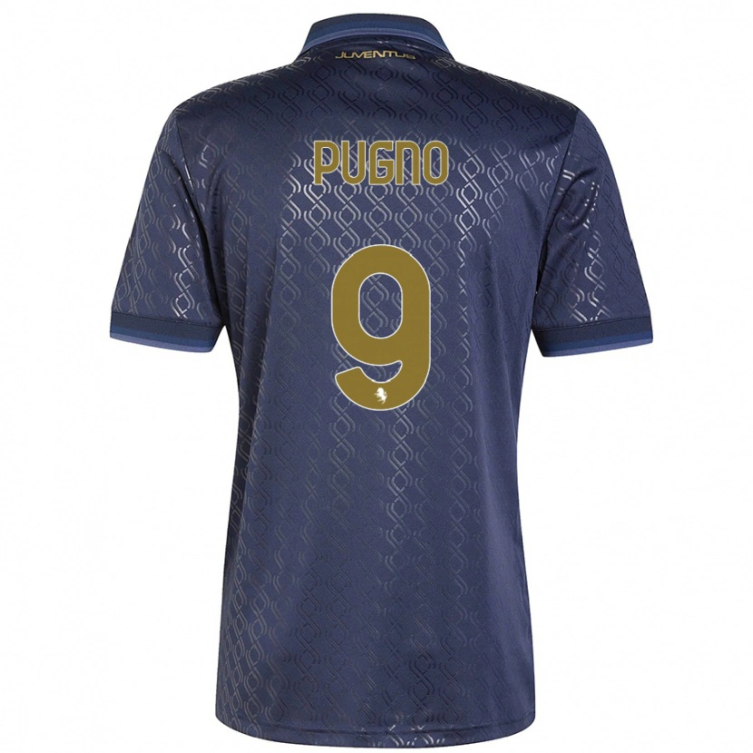 Danxen Kvinnor Diego Pugno #9 Marinblå Tredjesatsen Matchtröjor 2024/25 Tröjor T-Tröja