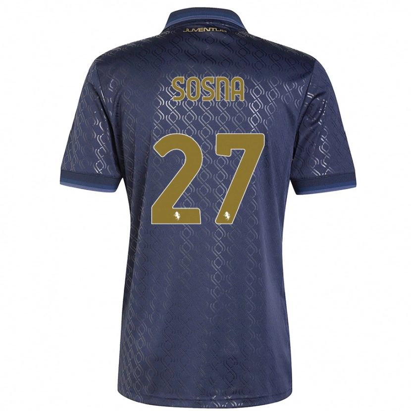 Danxen Kvinnor Adam Sosna #27 Marinblå Tredjesatsen Matchtröjor 2024/25 Tröjor T-Tröja