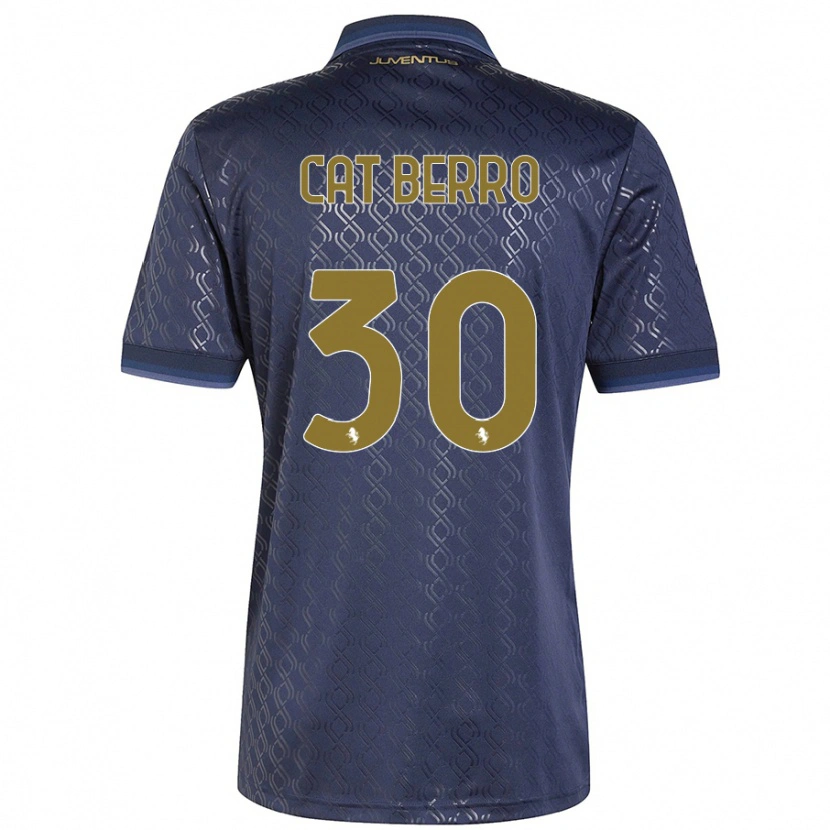 Danxen Kvinnor Simone Cat Berro #30 Marinblå Tredjesatsen Matchtröjor 2024/25 Tröjor T-Tröja
