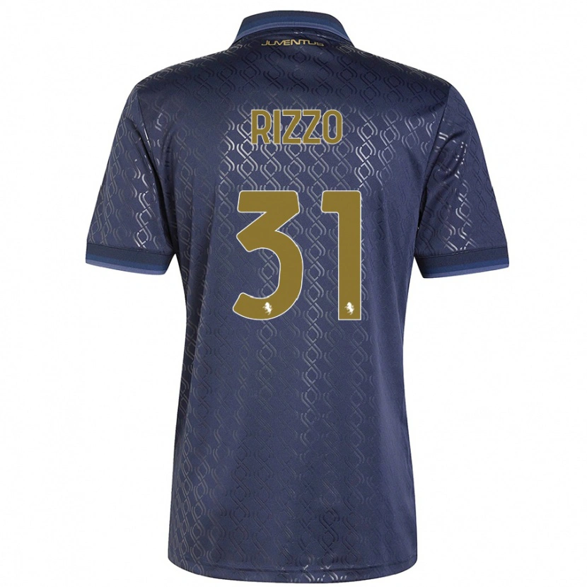 Danxen Kvinnor Niccolò Rizzo #31 Marinblå Tredjesatsen Matchtröjor 2024/25 Tröjor T-Tröja