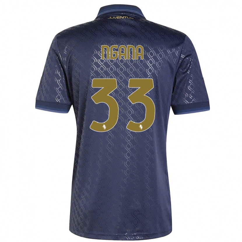 Danxen Kvinnor Valdes Ngana #33 Marinblå Tredjesatsen Matchtröjor 2024/25 Tröjor T-Tröja