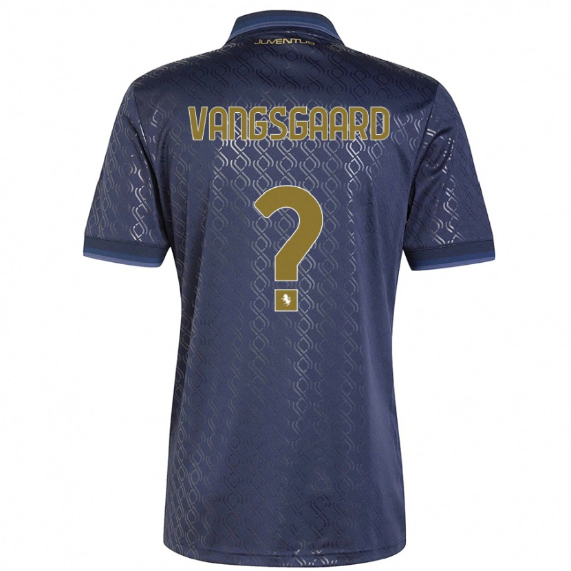 Danxen Kvinnor Amalie Vangsgaard #0 Marinblå Tredjesatsen Matchtröjor 2024/25 Tröjor T-Tröja