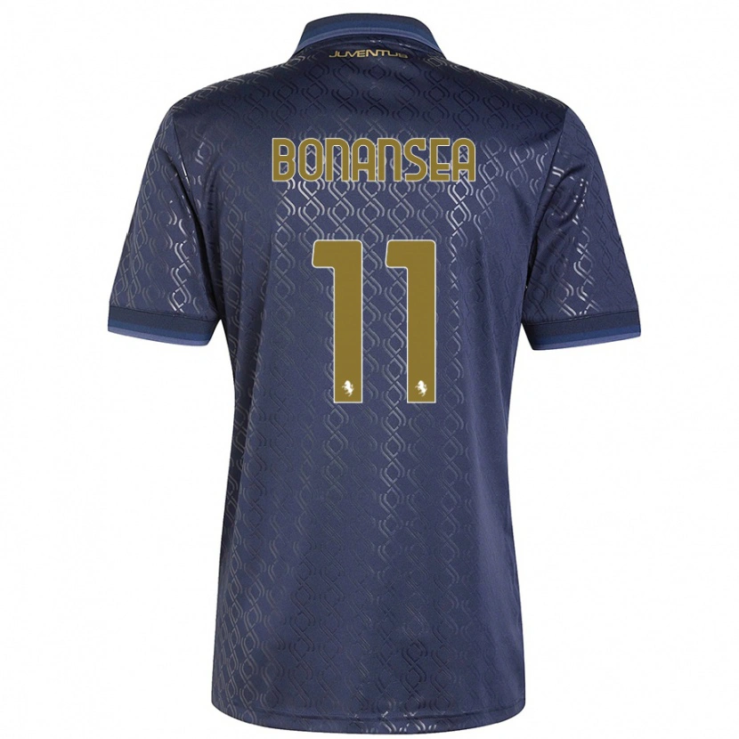 Danxen Kvinnor Barbara Bonansea #11 Marinblå Tredjesatsen Matchtröjor 2024/25 Tröjor T-Tröja