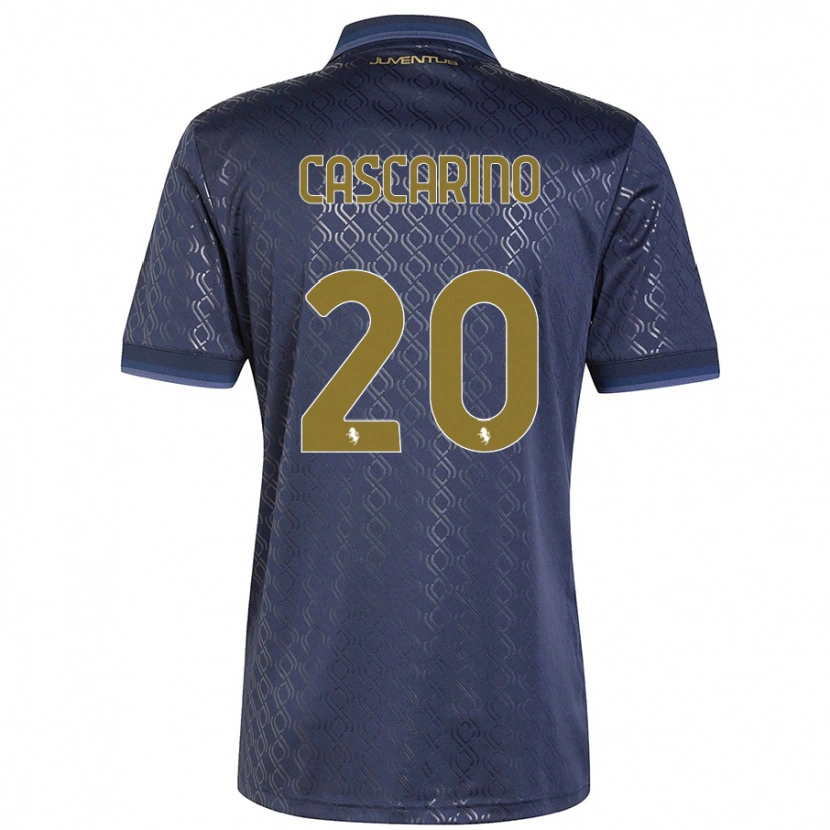 Danxen Kvinnor Estelle Cascarino #20 Marinblå Tredjesatsen Matchtröjor 2024/25 Tröjor T-Tröja