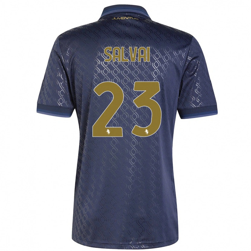 Danxen Kvinnor Cecilia Salvai #23 Marinblå Tredjesatsen Matchtröjor 2024/25 Tröjor T-Tröja